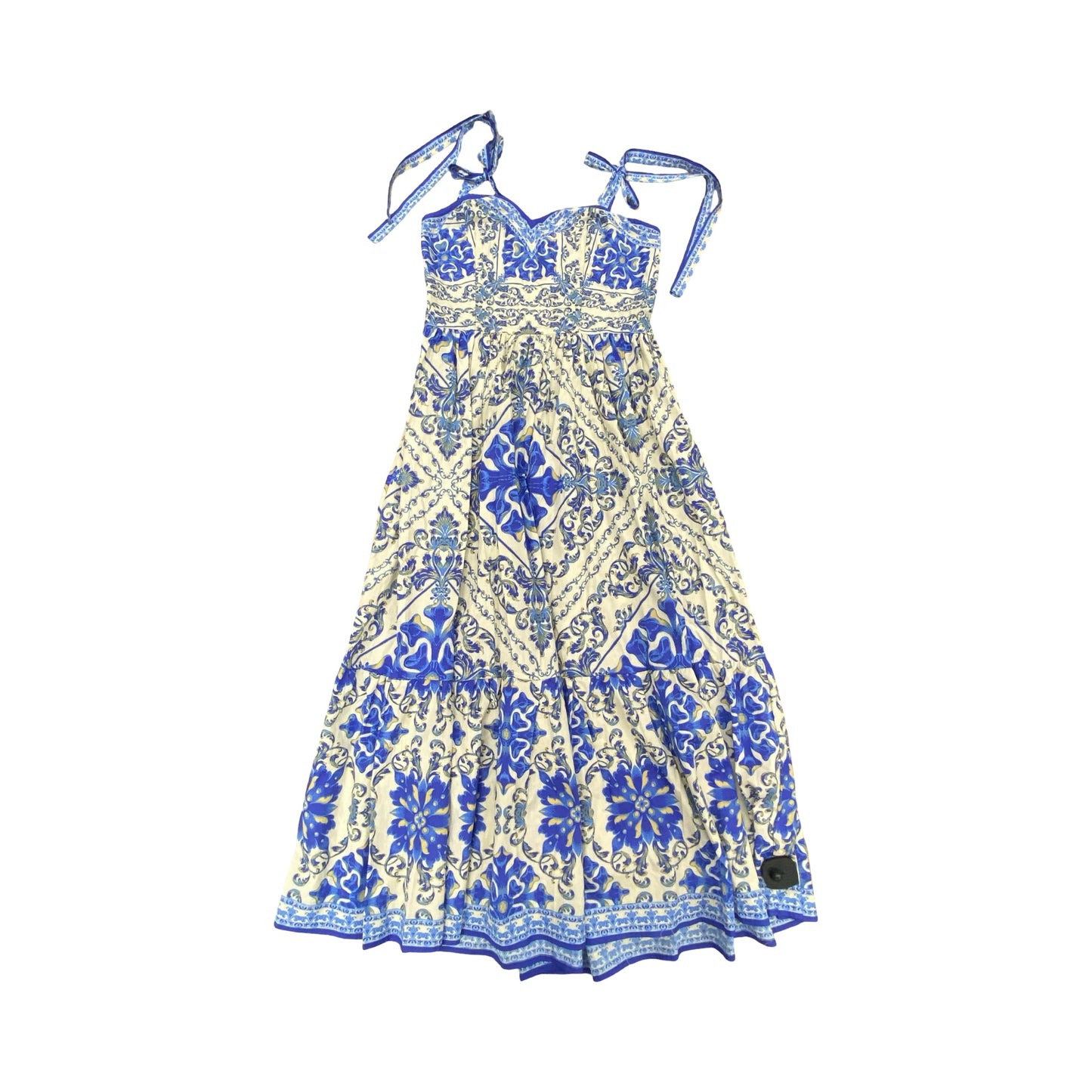 Dress Party Long By Flying Tomato In Blue & Tan, Size:Xl