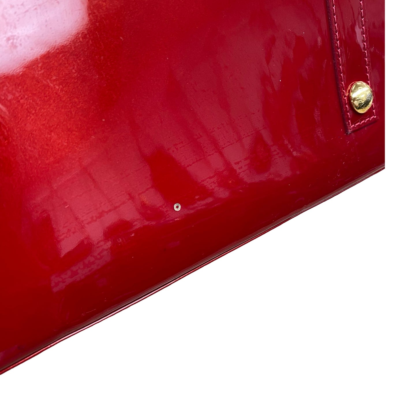 Handbag Luxury Designer By Louis Vuitton In Red Vernis, Size:Large (GM)