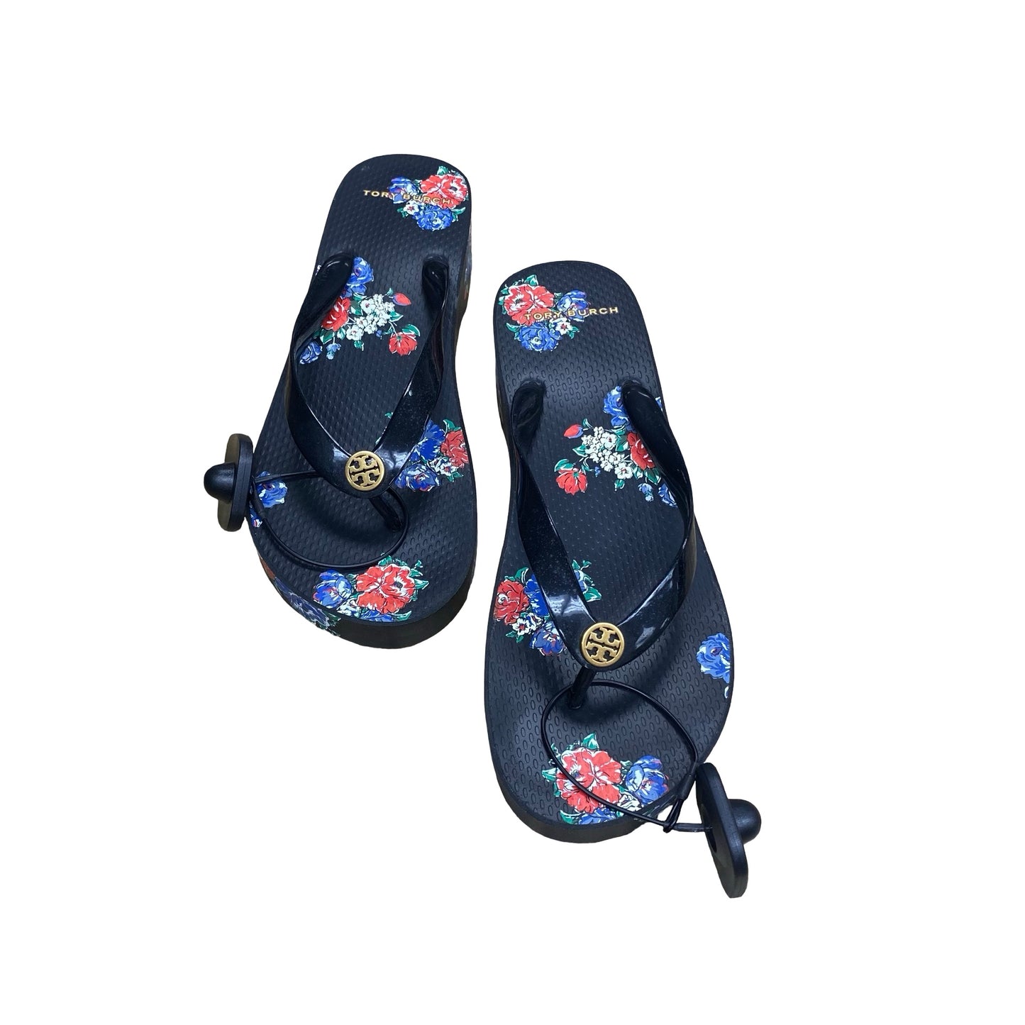 Sandals Designer By Tory Burch In Floral Print, Size:9