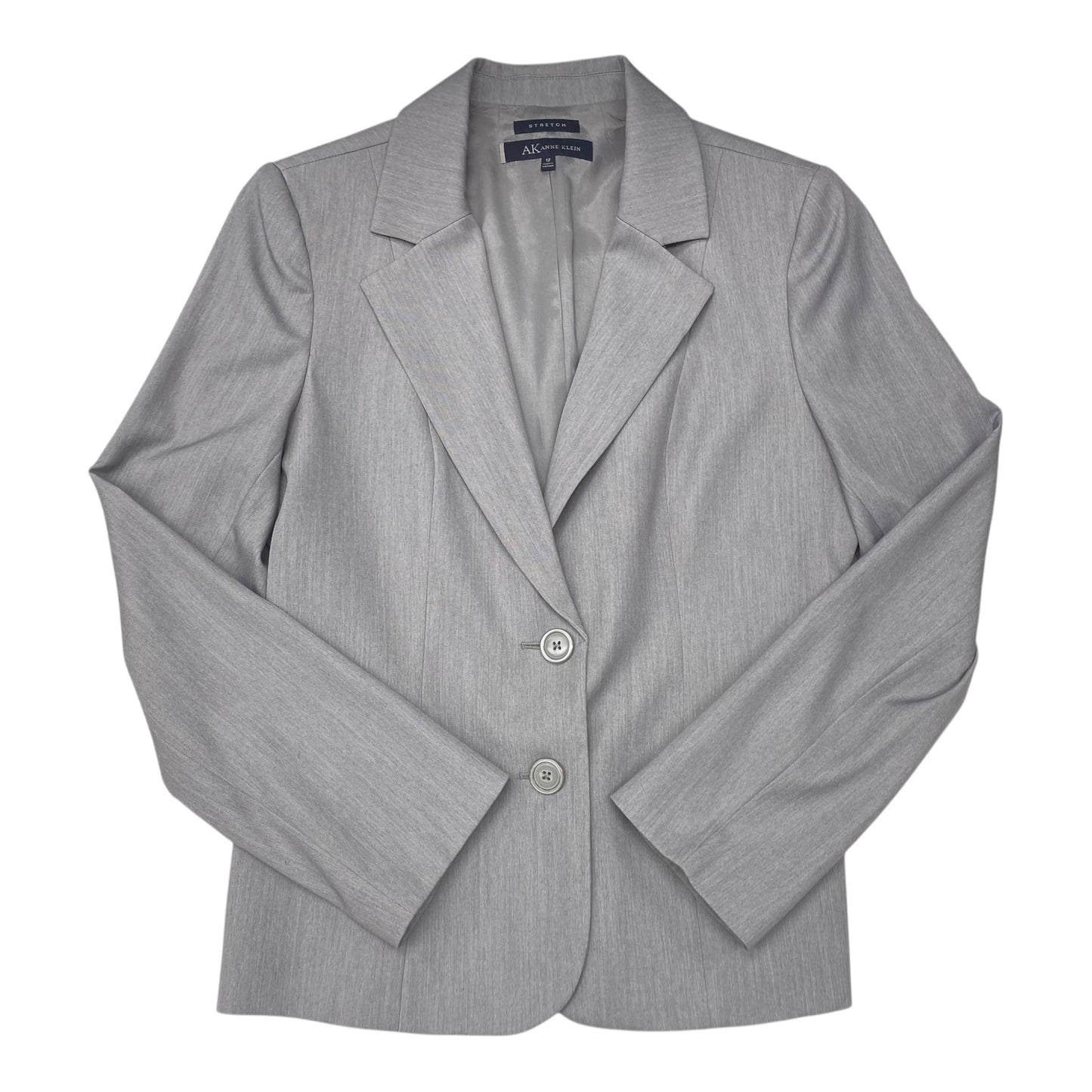 Blazer By Anne Klein In Grey, Size:12