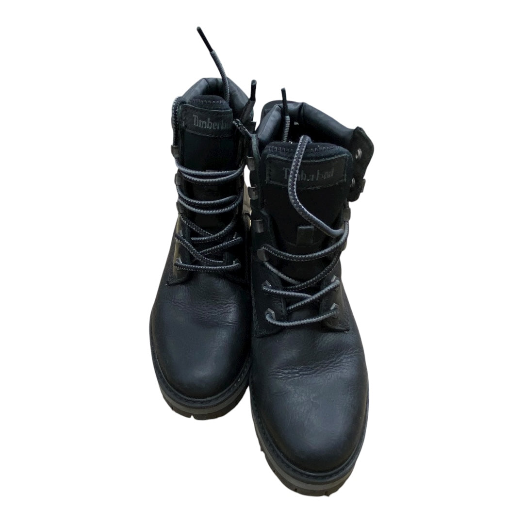 Boots Ankle Flats By Timberland In Black, Size:6.5