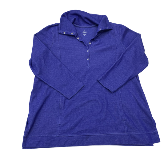 Sweatshirt Collar By J. Jill In Purple, Size:Xl