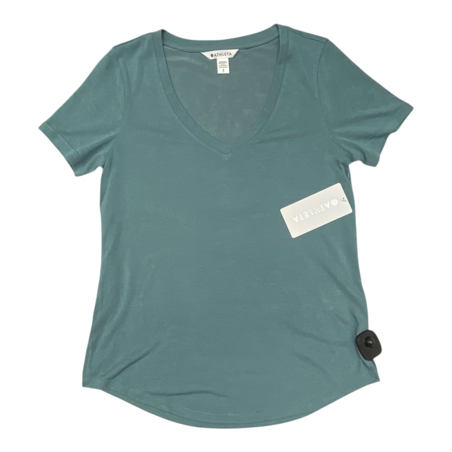 Athletic Top Ls Crewneck By Athleta In Teal, Size:M