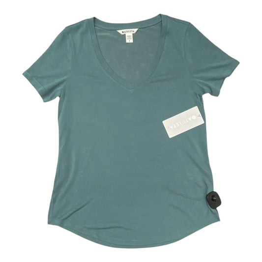 Athletic Top Ls Crewneck By Athleta In Teal, Size:M