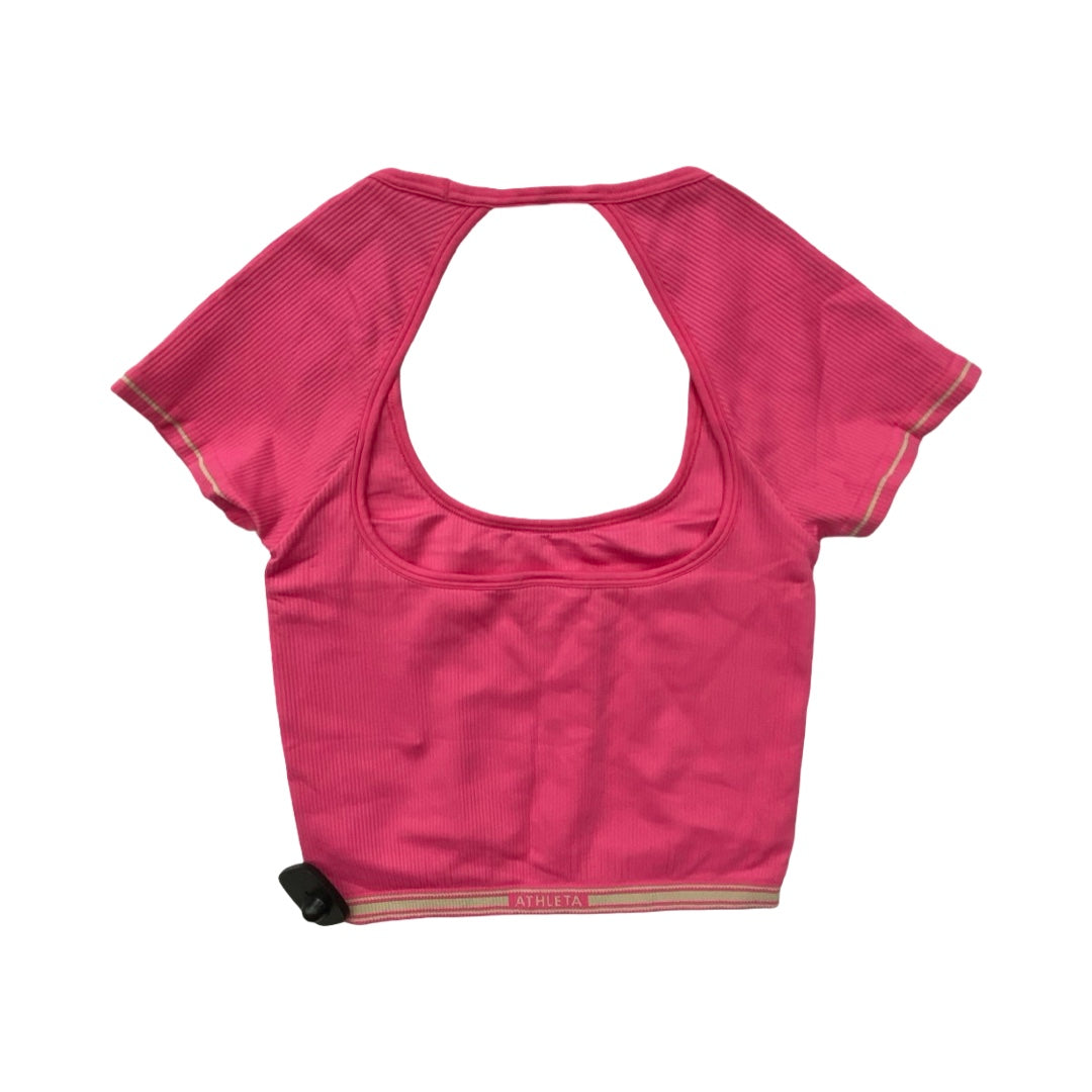 Athletic Top Ss By Athleta In Pink, Size:S