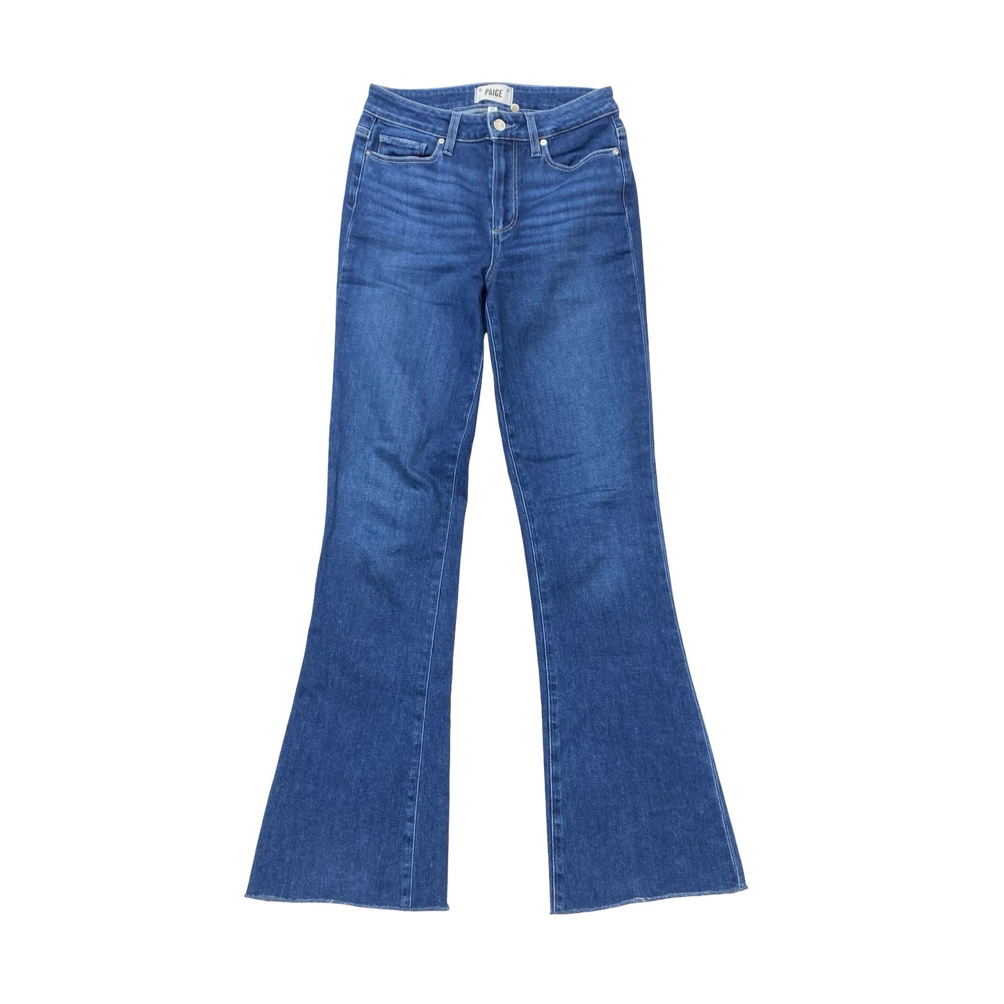Jeans Flared By Paige In Blue, Size:4