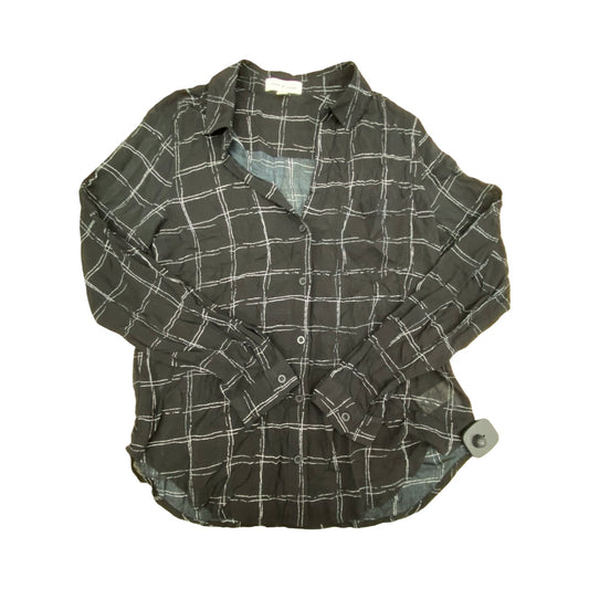 Top Ls By Cloth & Stone In Black & White, Size:S
