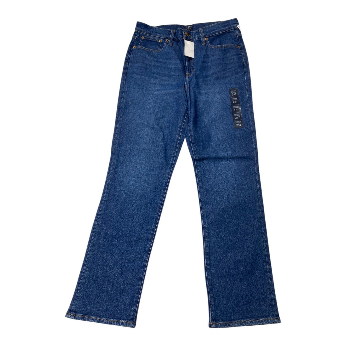 Jeans Straight By J. Crew In Blue Denim, Size:8
