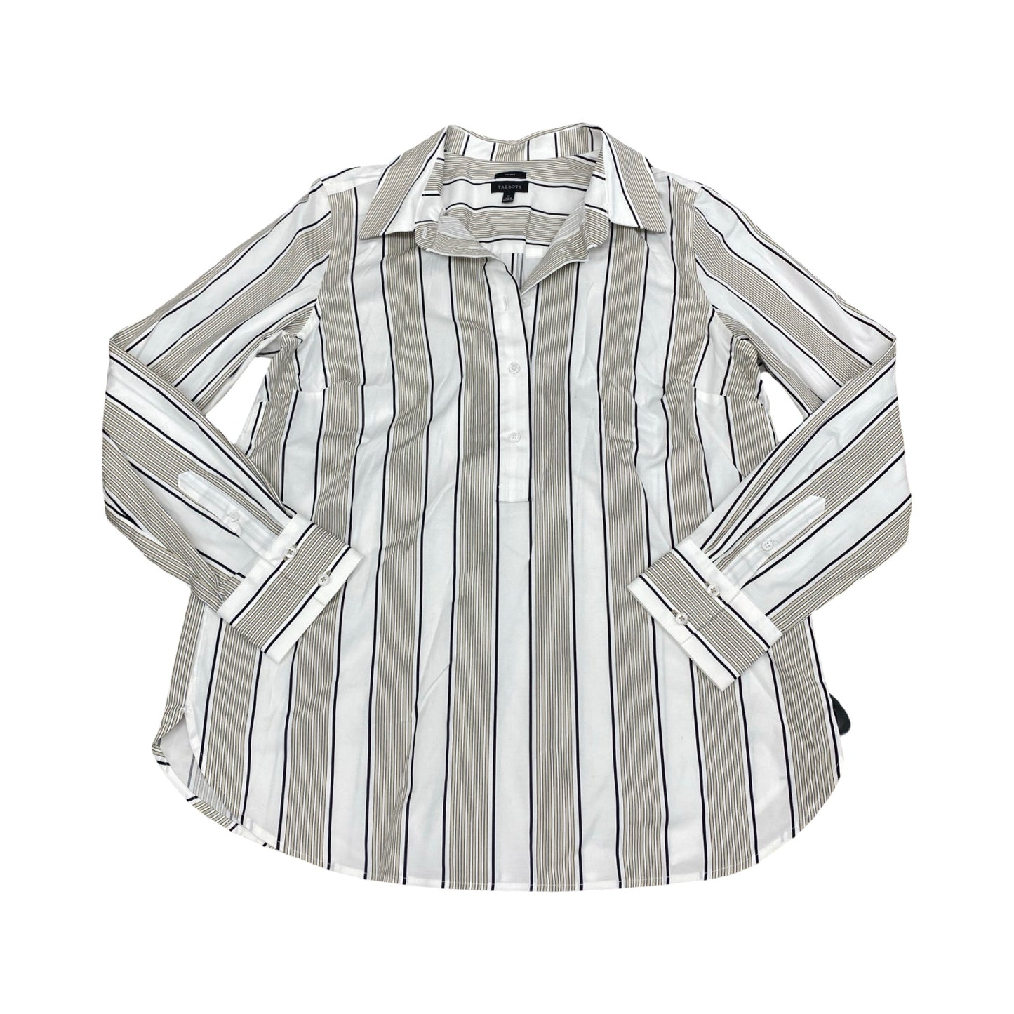 Top Ls By Talbots In Striped Pattern, Size:M