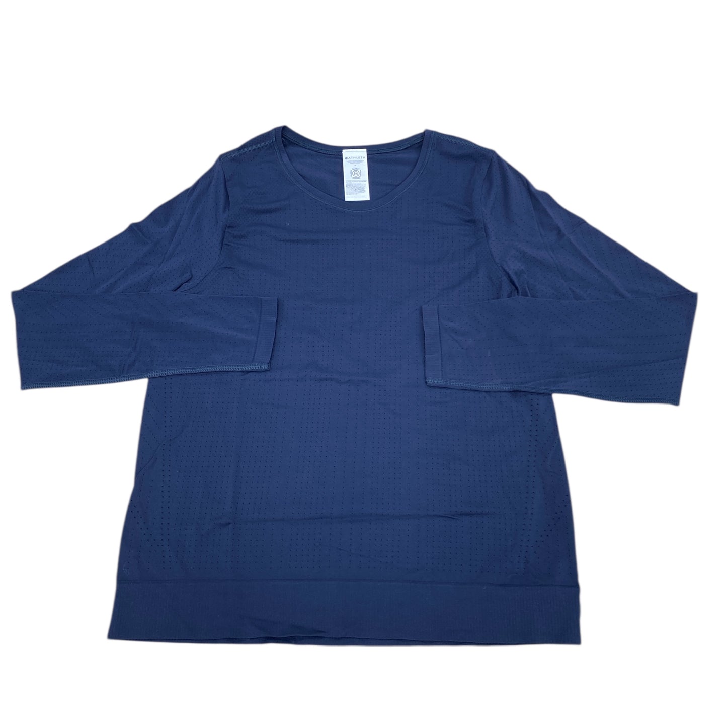 Athletic Top Ls Crewneck By Athleta In Blue, Size:M