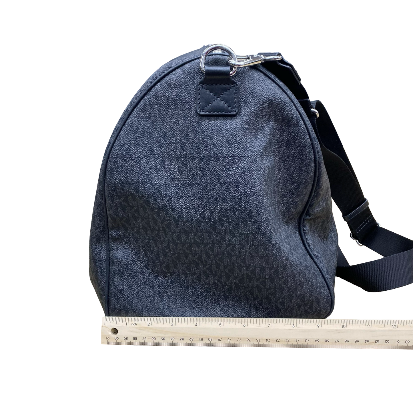 Duffle And Weekender Designer By Michael Kors In Black & Grey, Size:Large