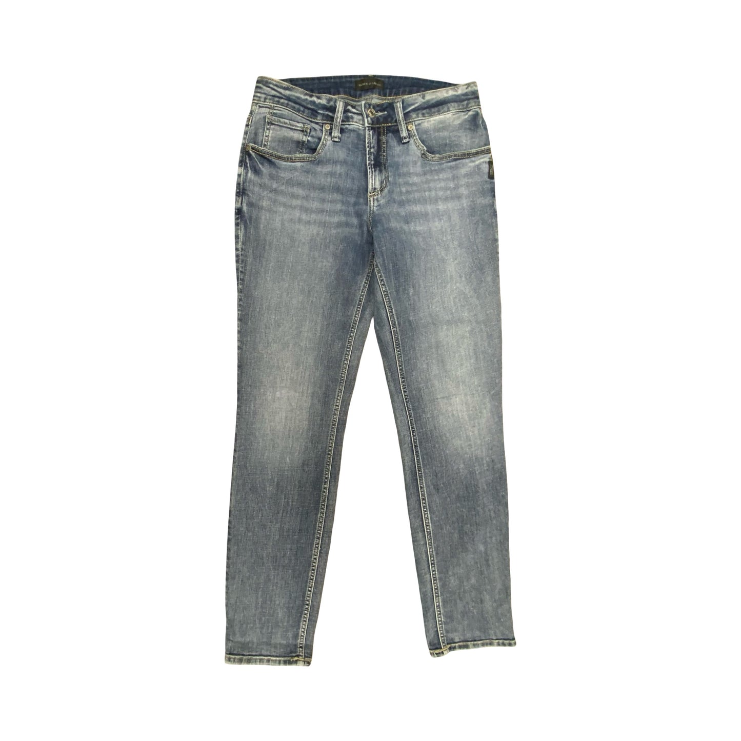 Jeans Boyfriend By Silver In Blue Denim, Size:6