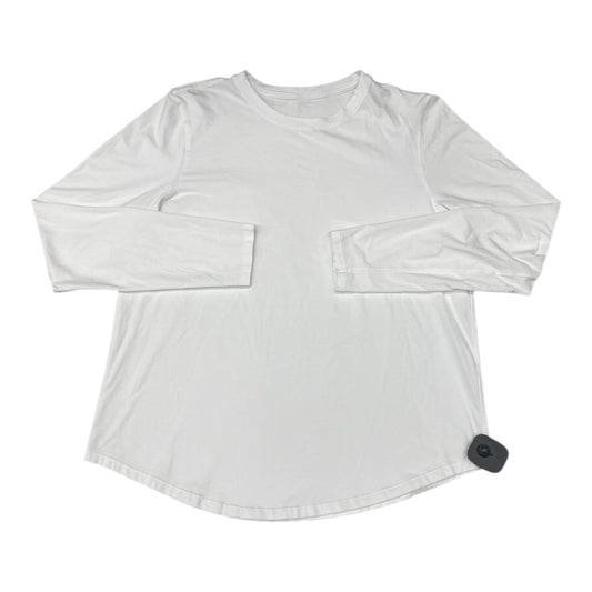 Athletic Top Ls Crewneck By Lululemon In White, Size:L