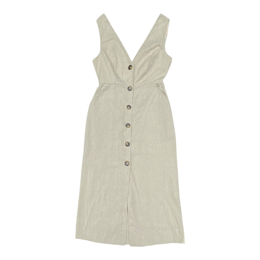 Dress Casual Midi By Aakaa In Beige, Size:M