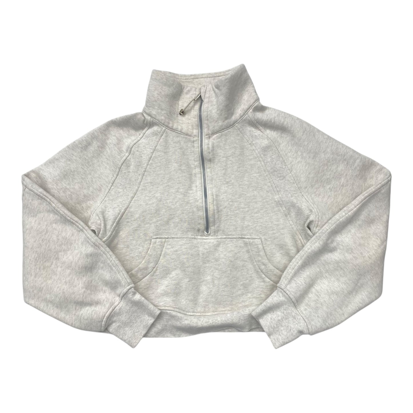 Athletic Sweatshirt Collar By Lululemon In Grey, Size:Xs