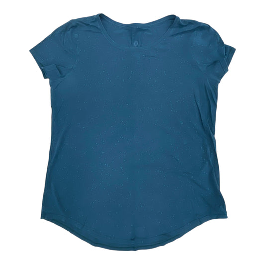Athletic Top Ss By Lululemon In Blue, Size:L