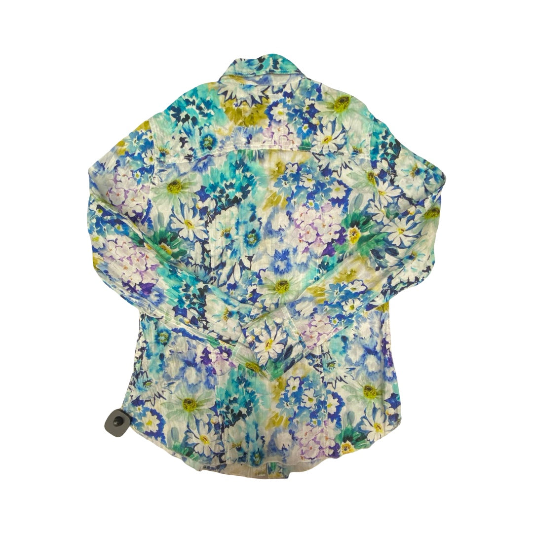 Top Ls By Cmc In Floral Print, Size:S