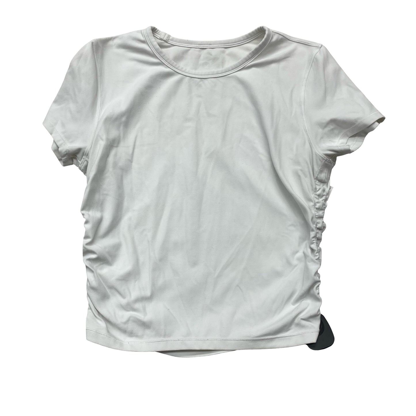 Athletic Top Ss By Lululemon In White, Size:S