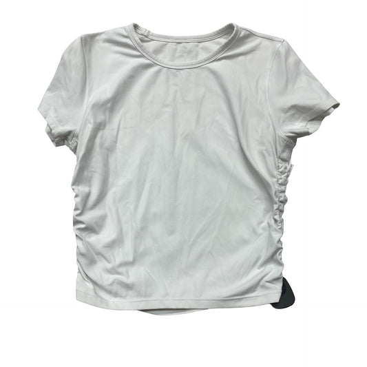 Athletic Top Ss By Lululemon In White, Size:S