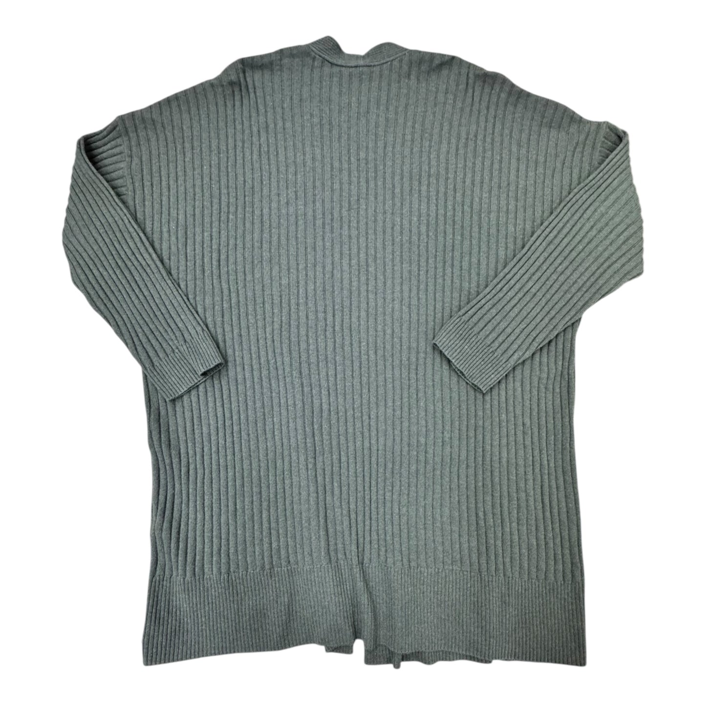 Sweater Cardigan Designer By Eileen Fisher In Green, Size:L