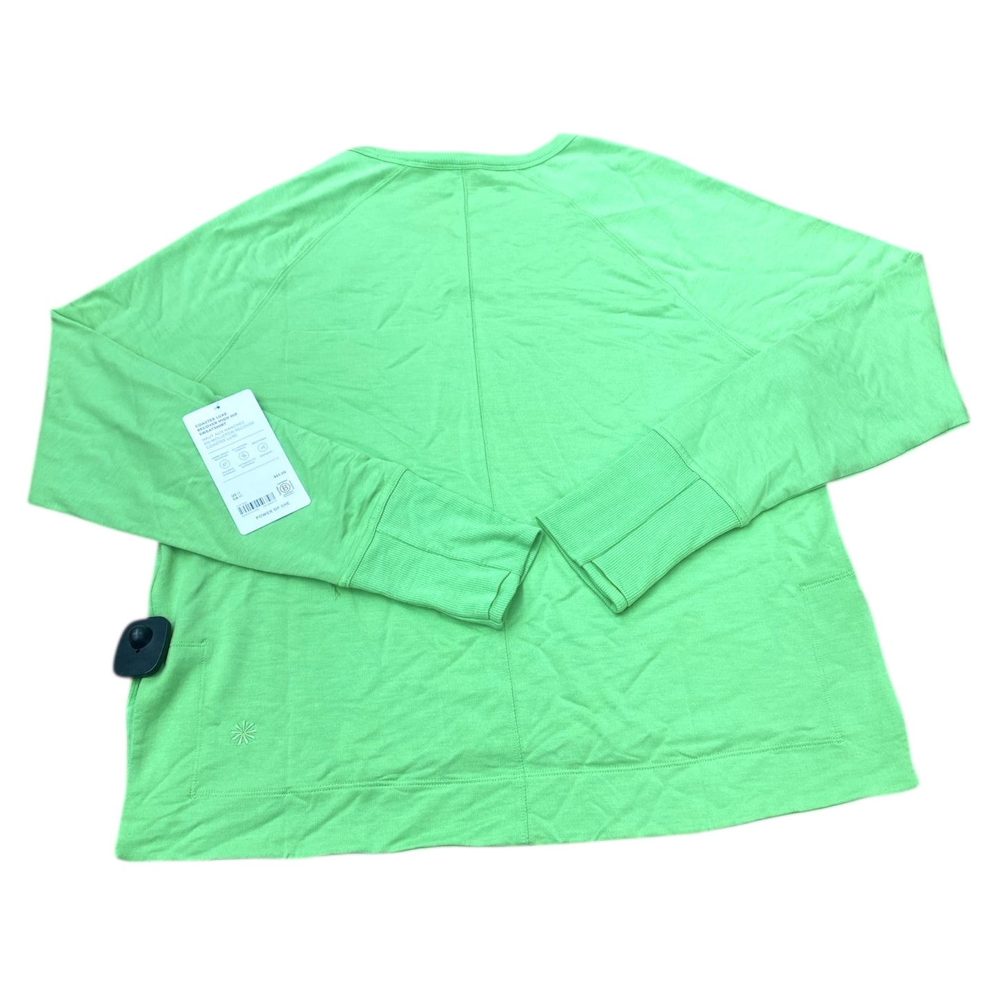 Athletic Sweatshirt Crewneck By Athleta In Green, Size:M