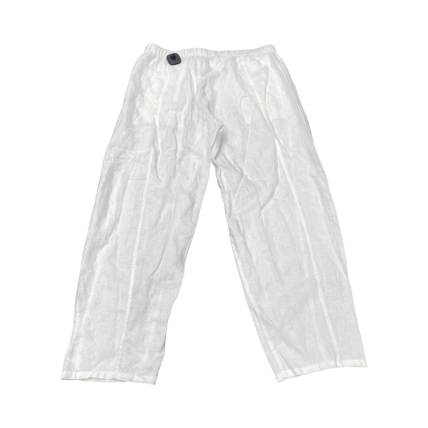 Pants Designer By Eileen Fisher In White, Size:M