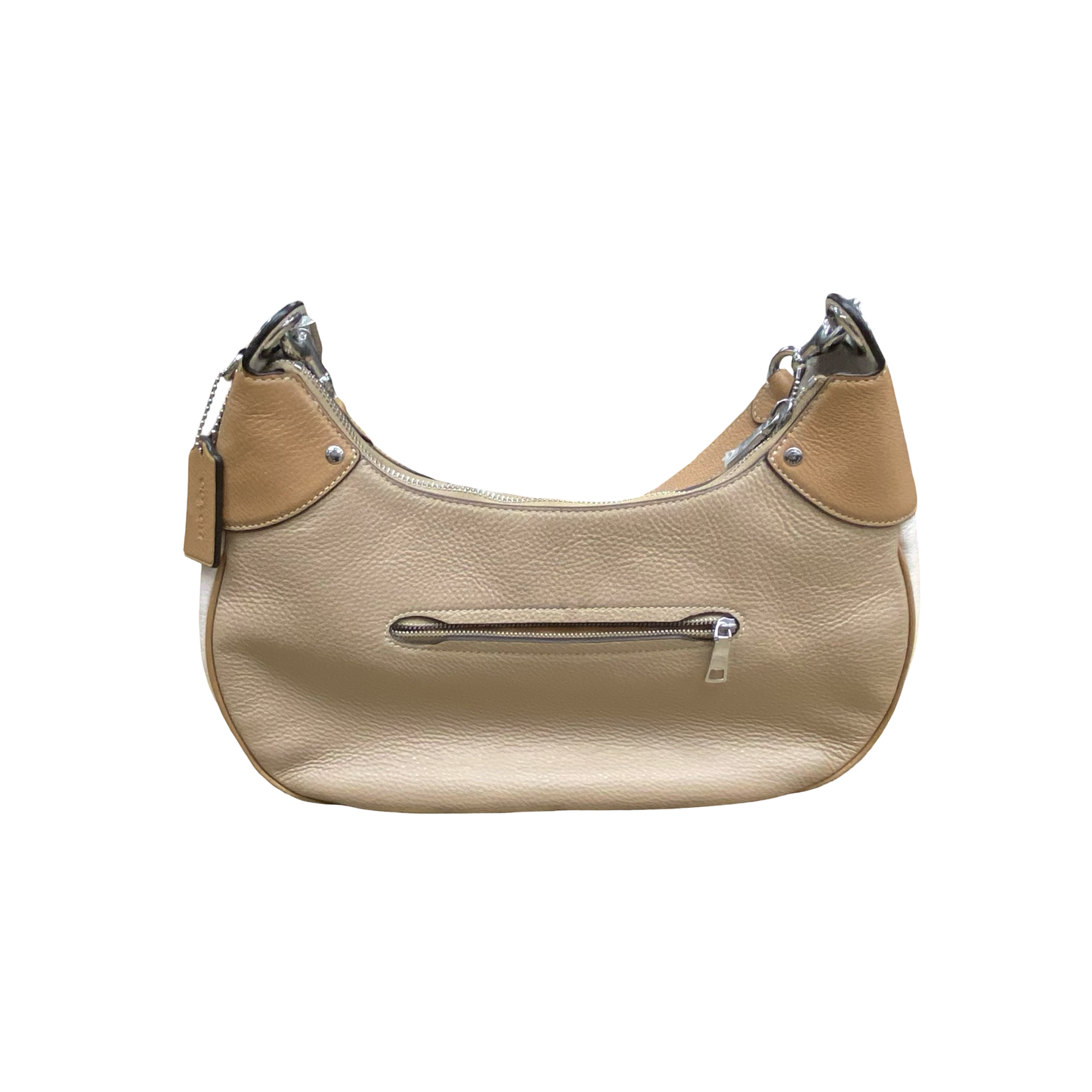 Handbag Designer By Coach In Beige, Size:Medium