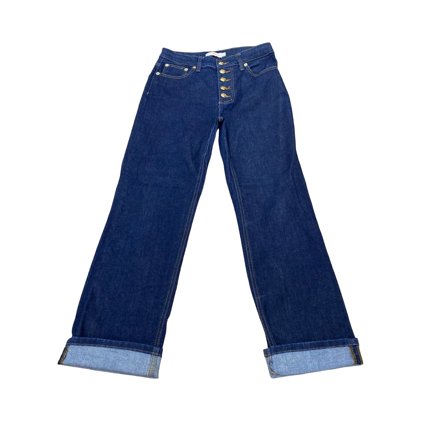 Jeans Designer By Tory Burch In Blue Denim, Size:4