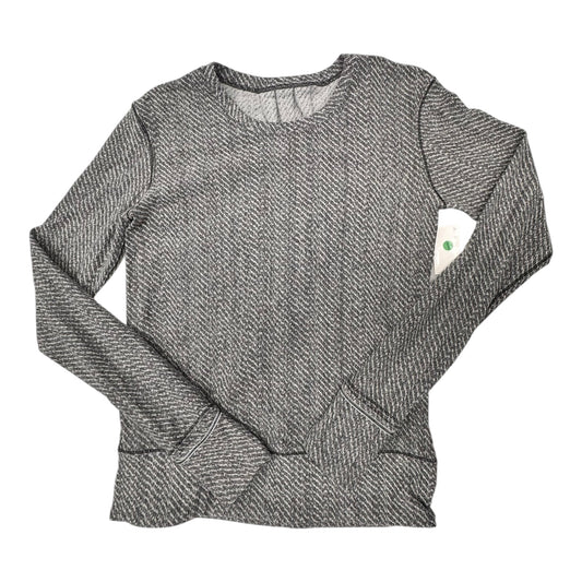 Athletic Top Ls Crewneck By Lululemon In Grey, Size:2