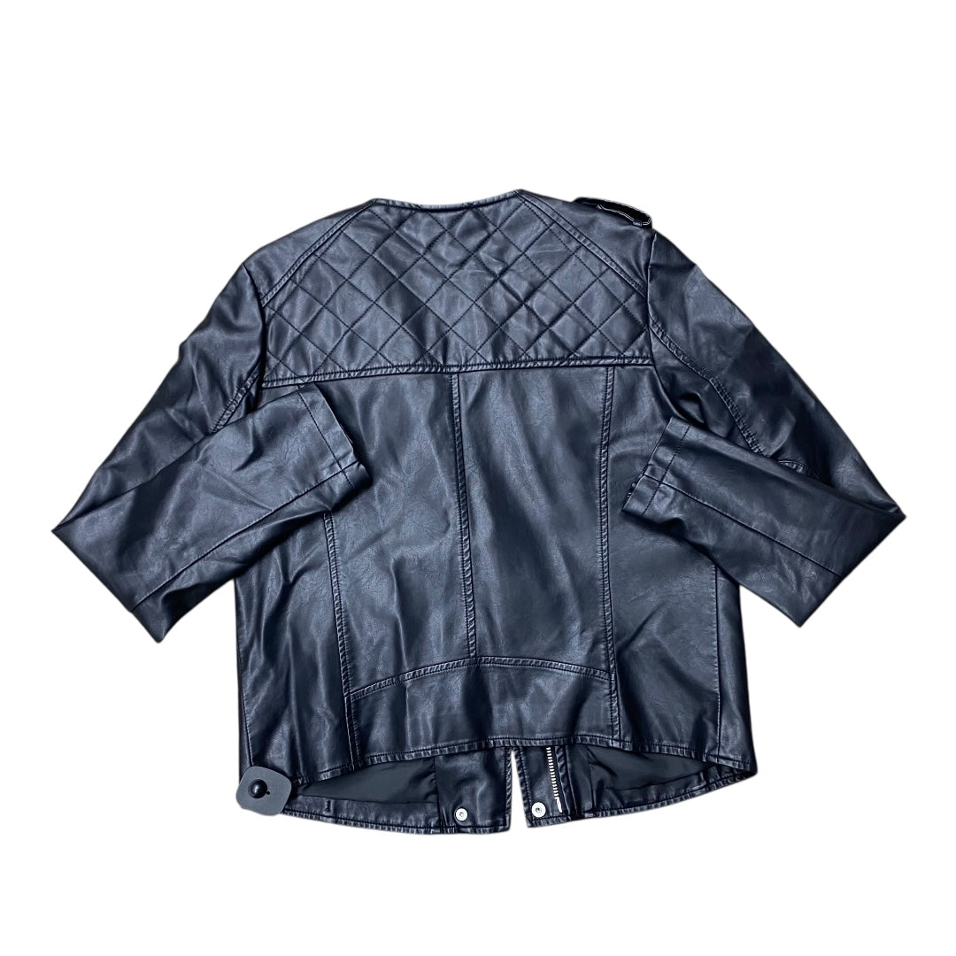 Jacket Moto By Gilli In Black, Size:L
