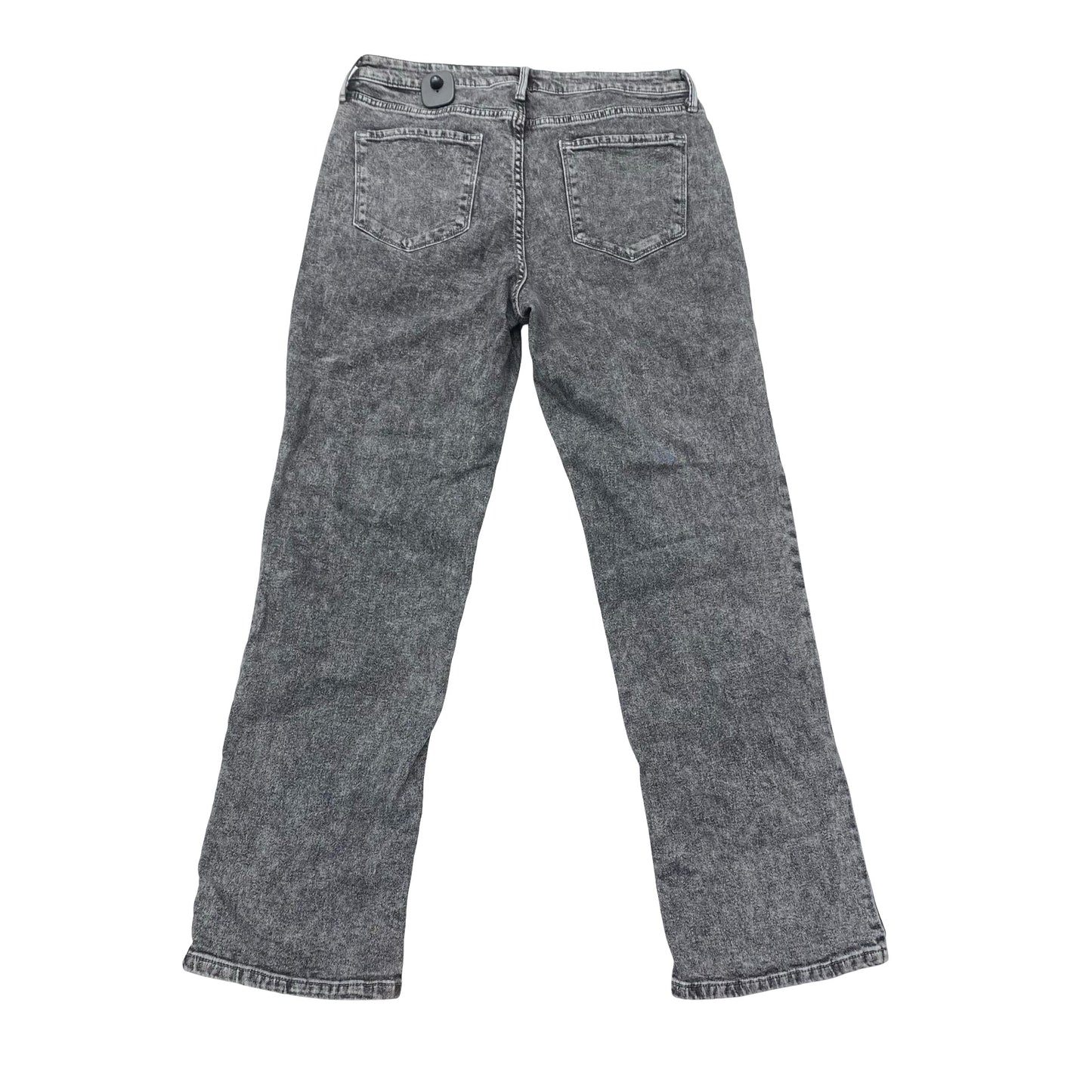 Jeans Straight By Simply Vera In Black Denim, Size:12