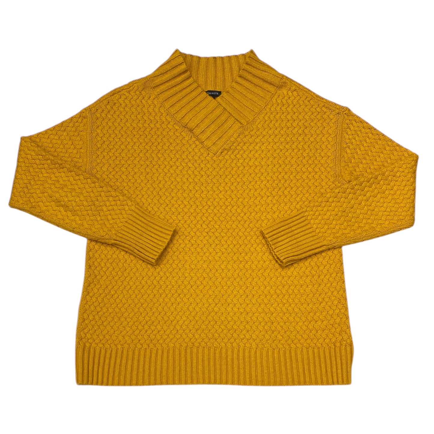Sweater By Talbots In Gold, Size:S