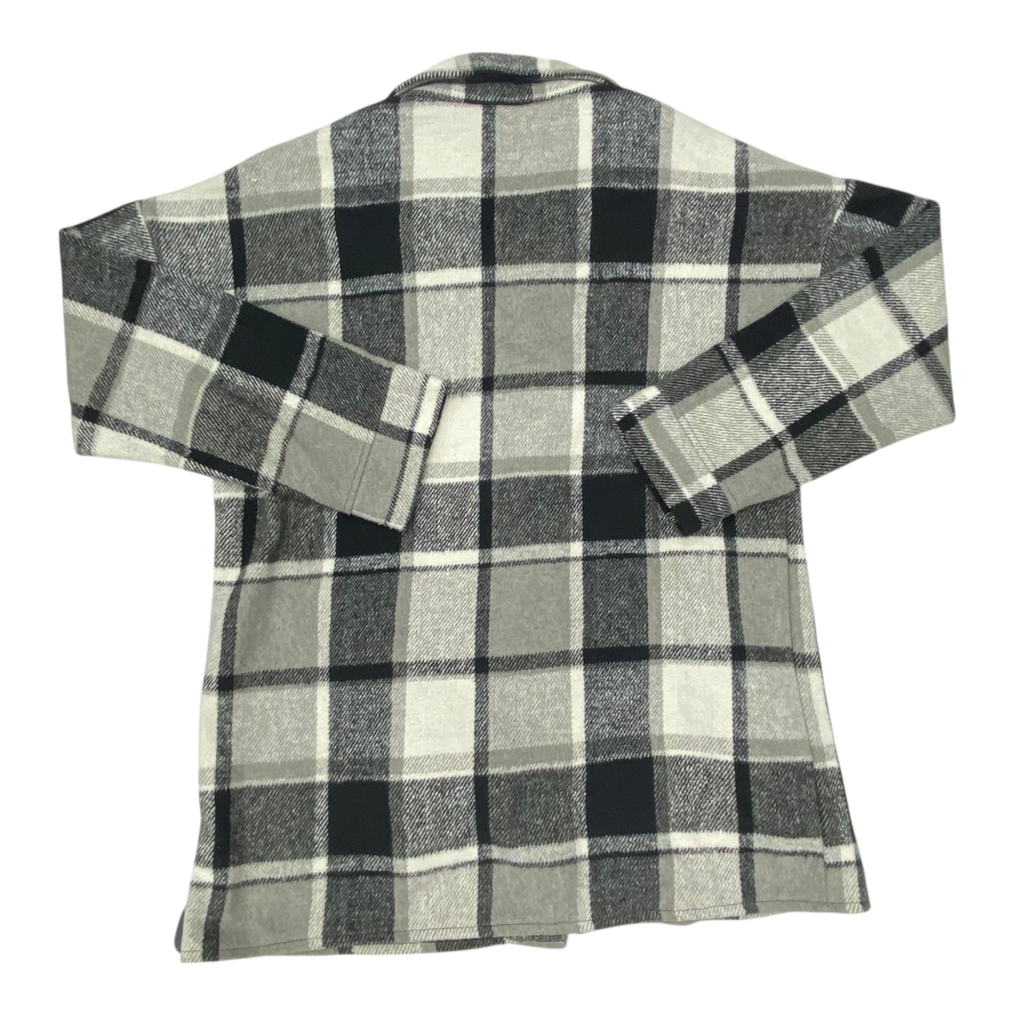 Jacket Shirt By Clothes Mentor In Plaid Pattern, Size:M