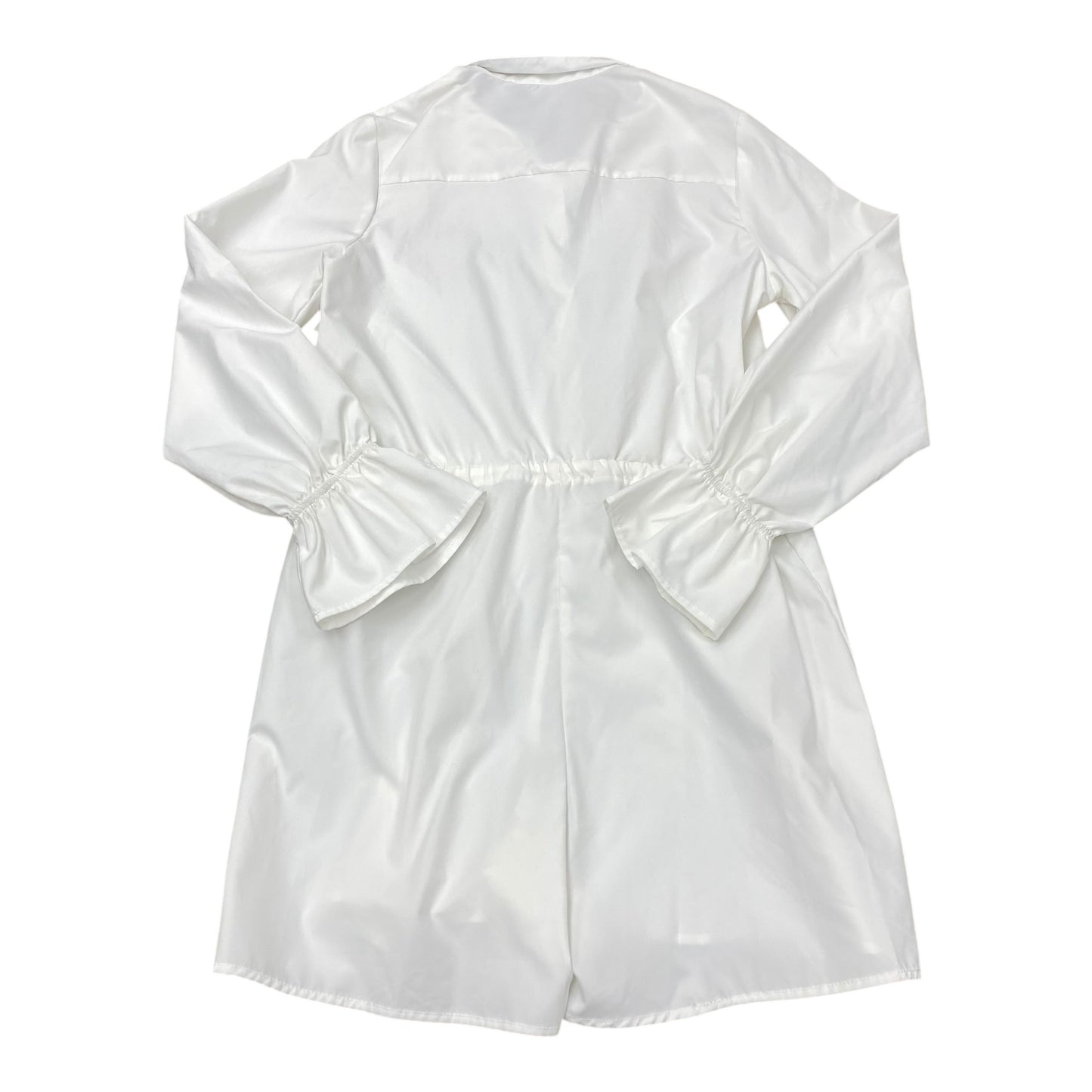 Dress Casual Midi By Pretty Little Thing In White, Size:8