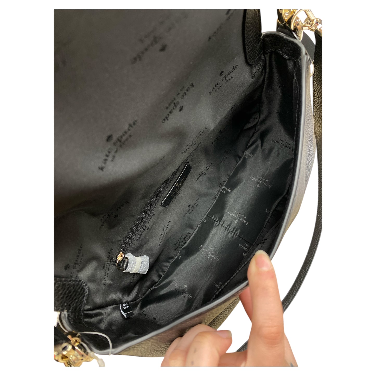 Handbag Designer By Kate Spade In Black, Size:Medium