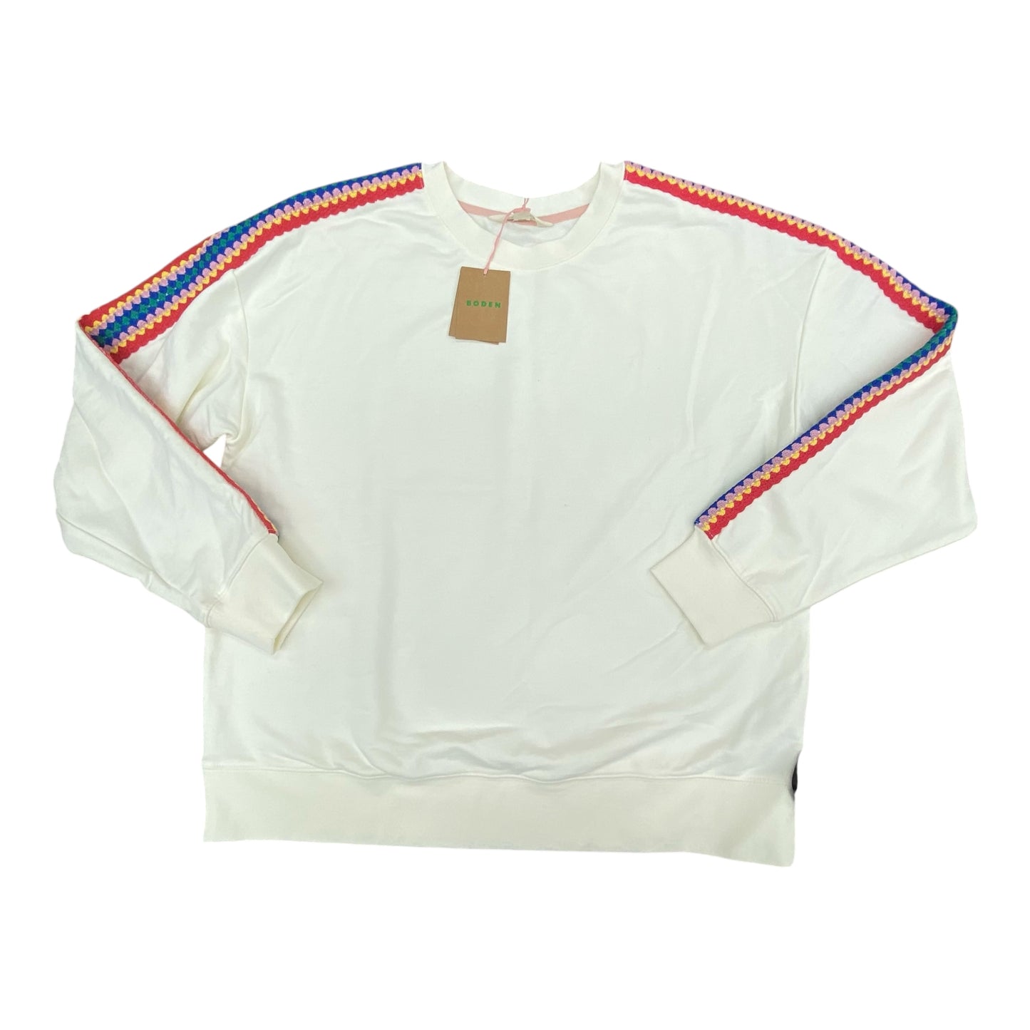 Sweatshirt Crewneck By Boden In Cream, Size:M