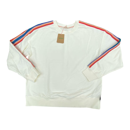Sweatshirt Crewneck By Boden In Cream, Size:M