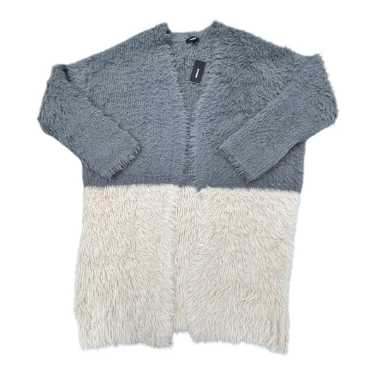 Sweater Cardigan By Express In Cream & Green, Size:Xs