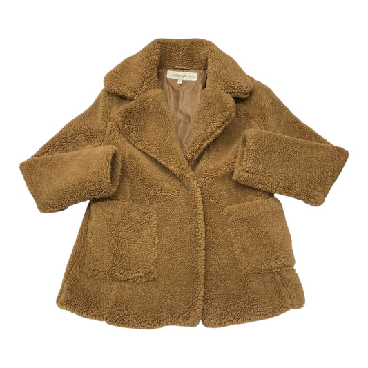 Coat Faux Fur & Sherpa By Cmc In Brown, Size:S