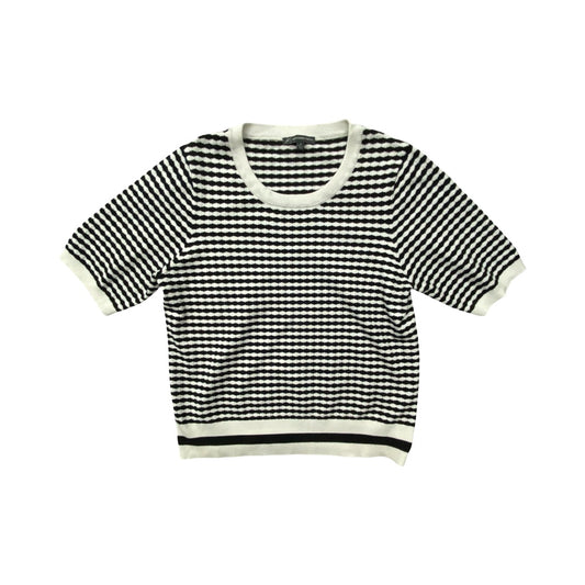 Sweater Ss By Adrianna Papell In Striped Pattern, Size:M