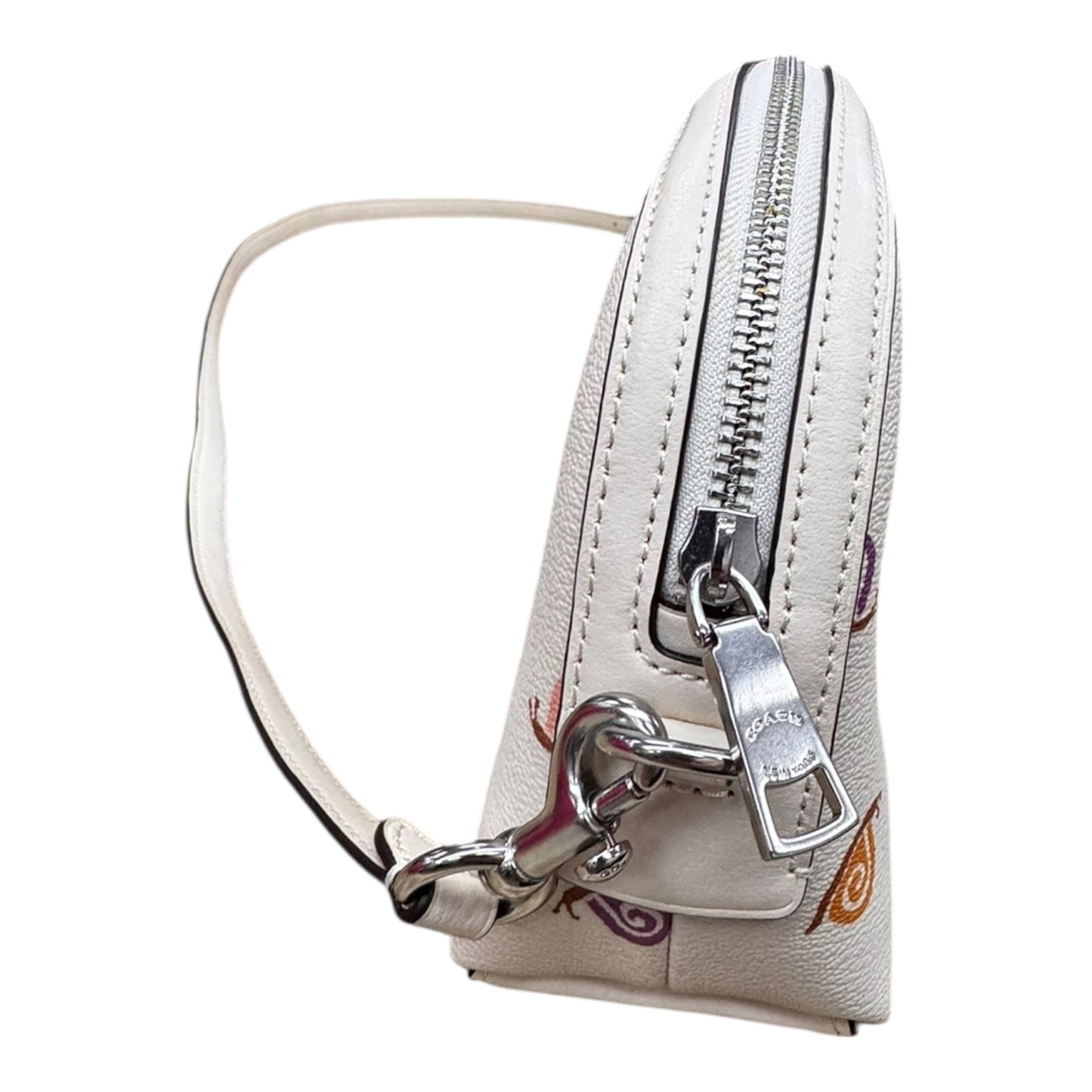 Handbag Designer By Coach In Cream, Size:Small