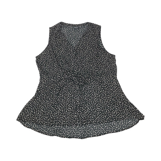 Top Sleeveless By Torrid In Black & White, Size:L