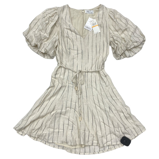Dress Casual Midi By Tinsel In Cream & Green, Size:S