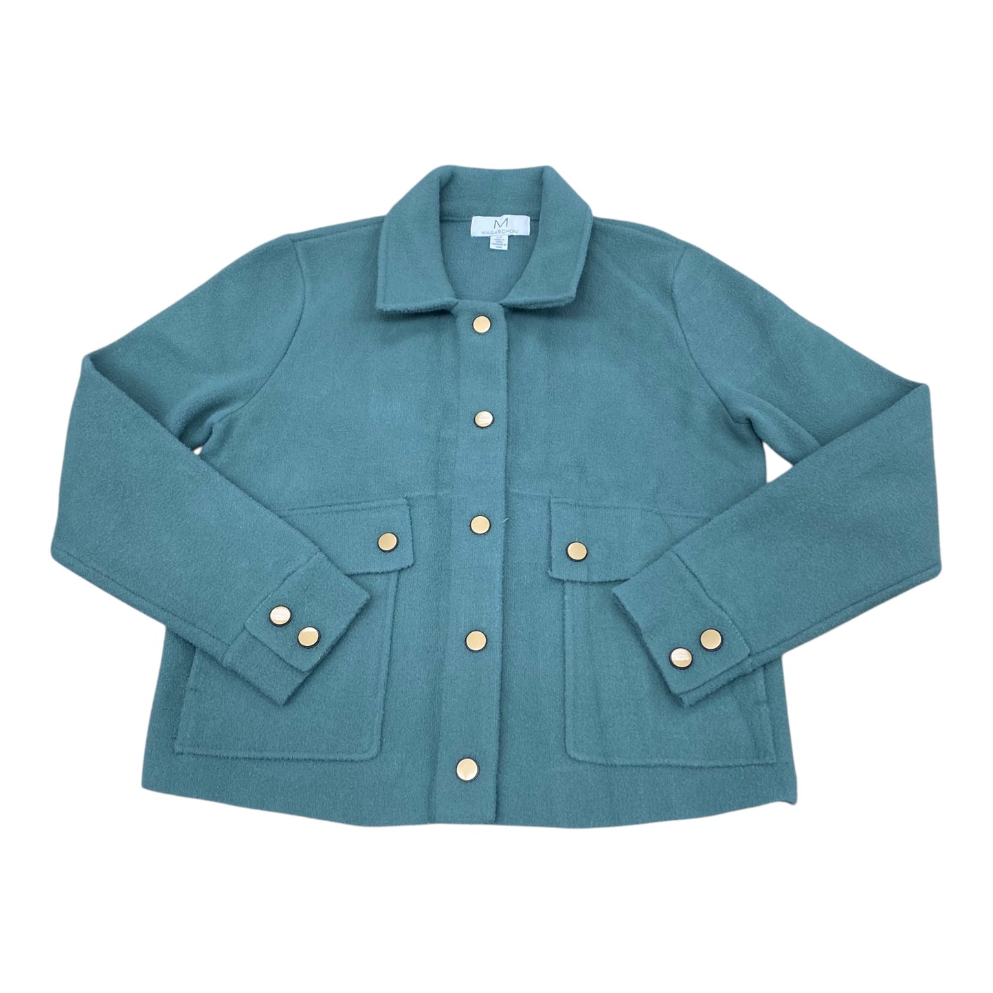 Blazer By Magaschoni In Teal, Size:S
