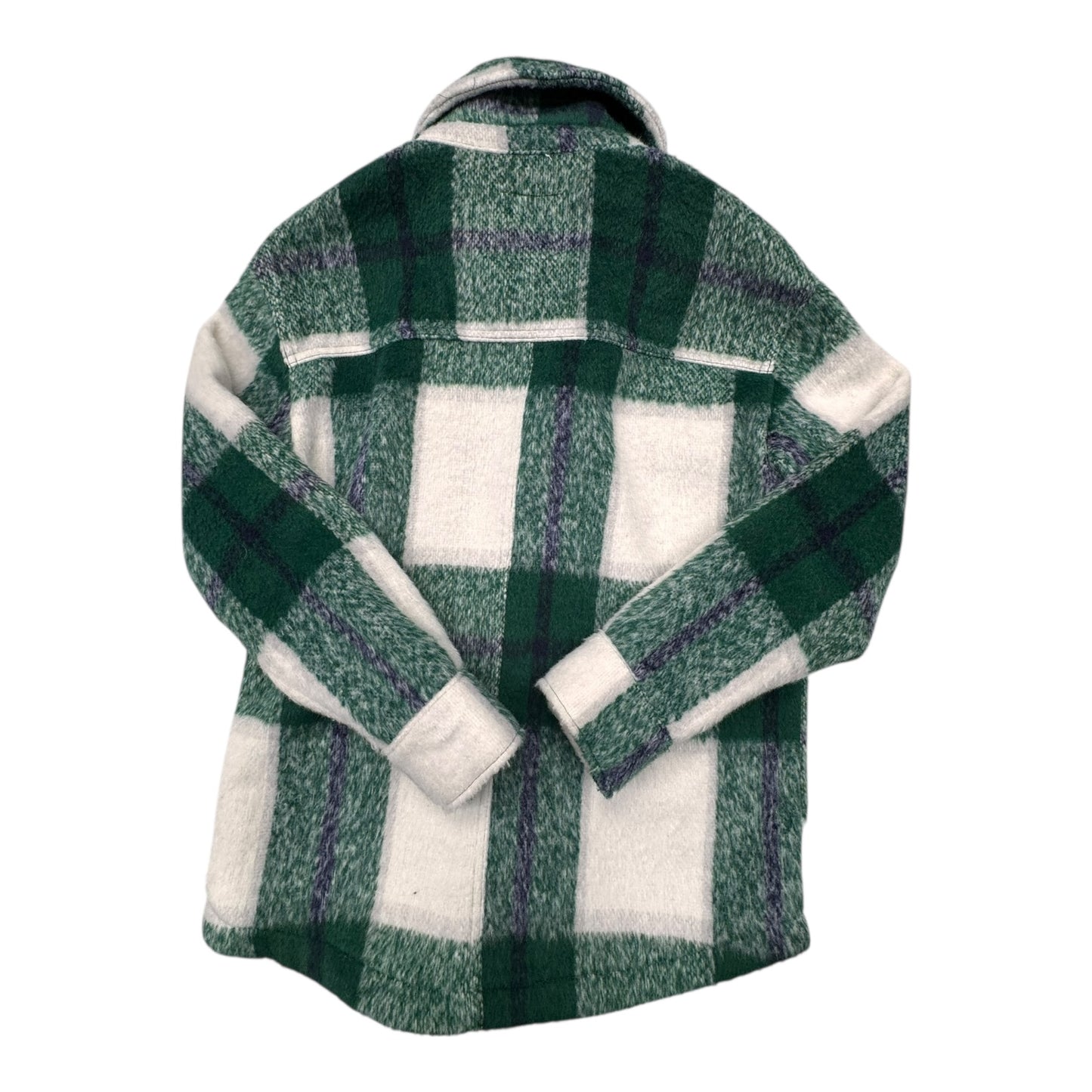 Jacket Shirt By Avec Les Filles In Plaid Pattern, Size:S