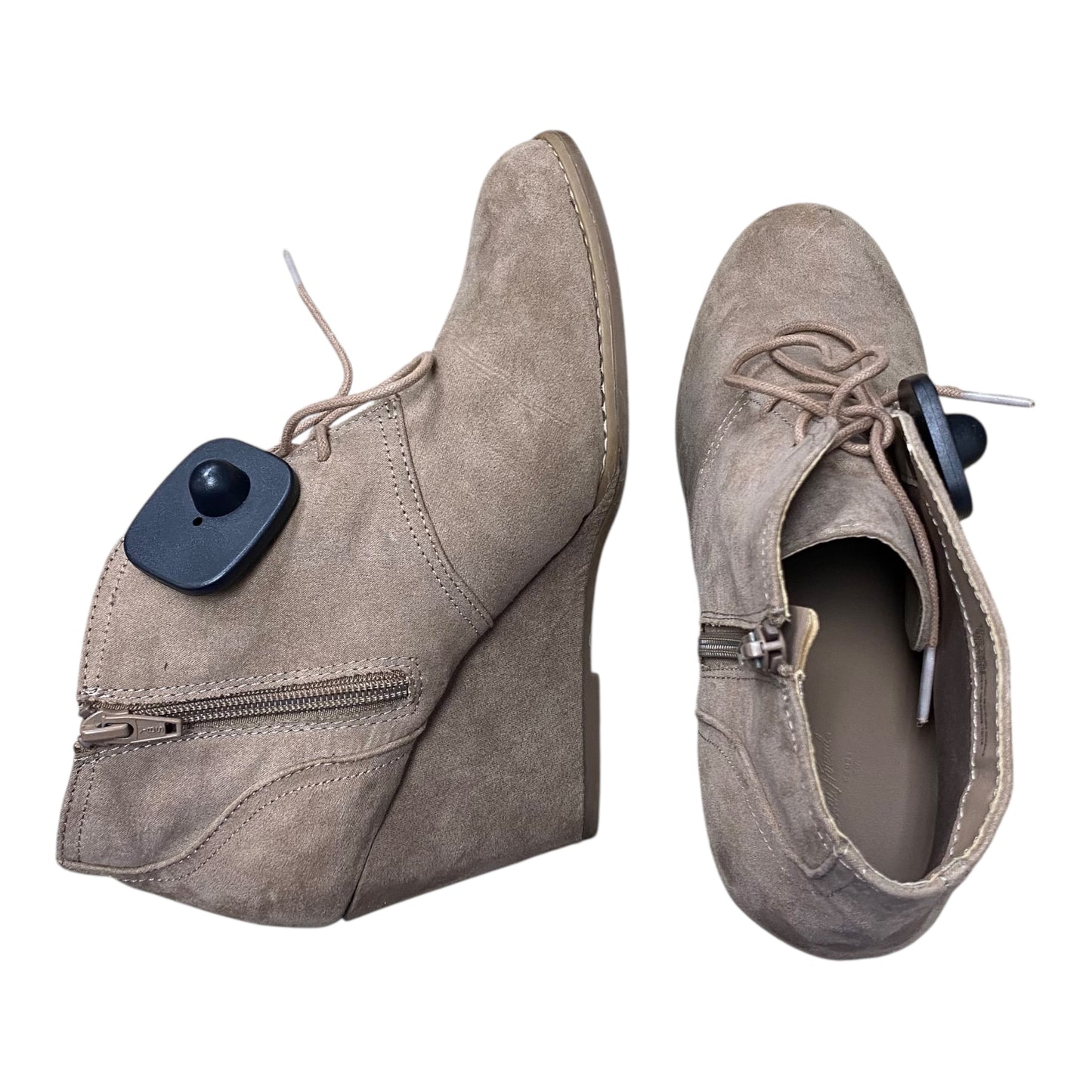 Boots Ankle Heels By Universal Thread In Brown, Size:9