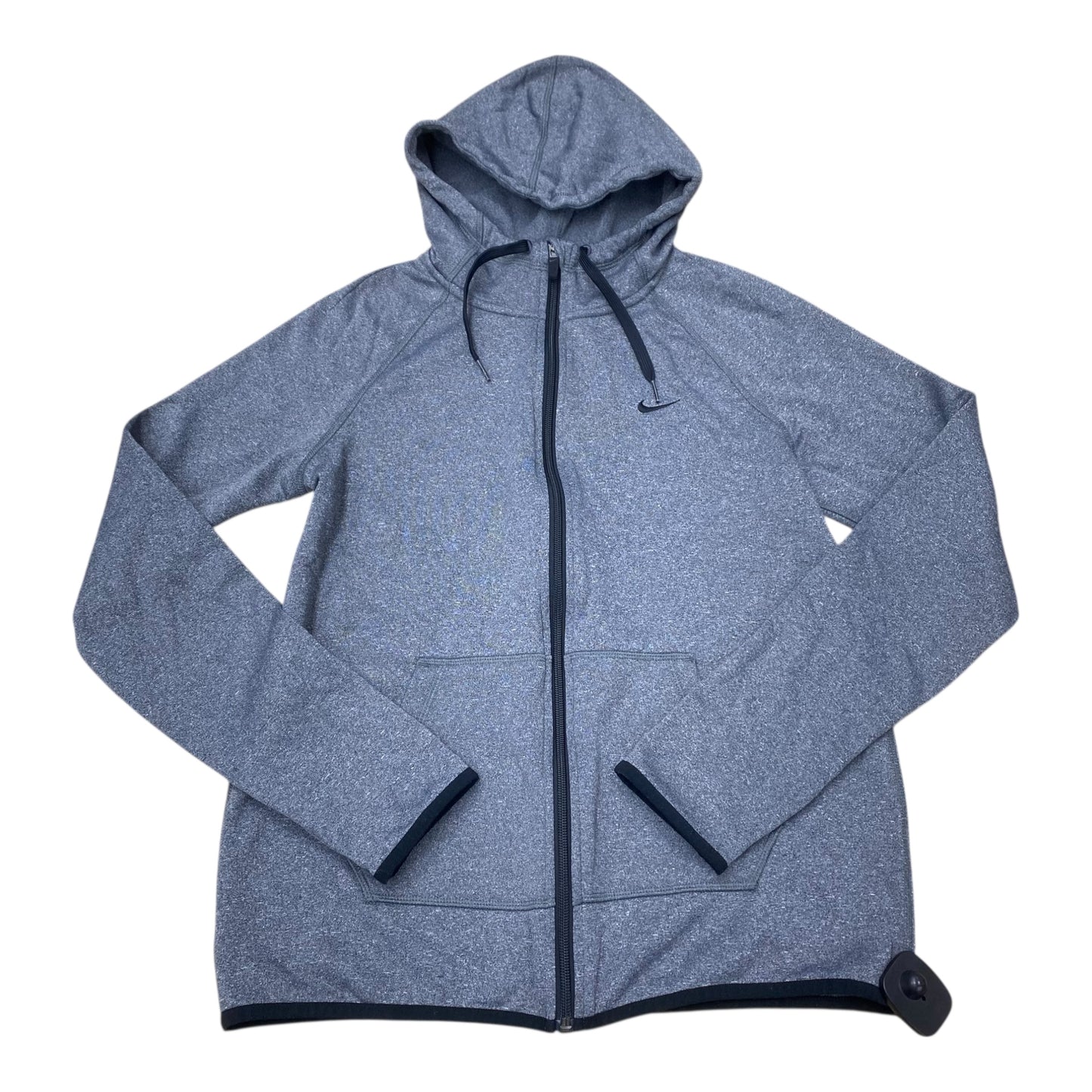 Athletic Sweatshirt Hoodie By Nike In Grey, Size:S