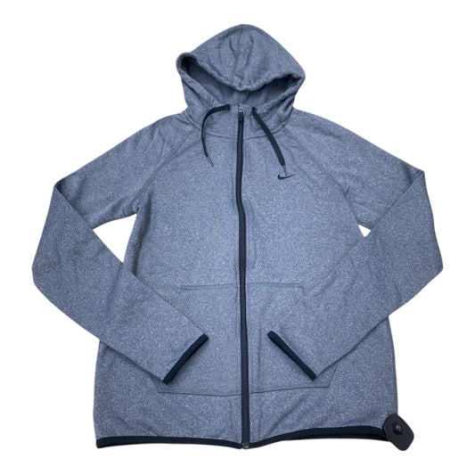 Athletic Sweatshirt Hoodie By Nike In Grey, Size:S