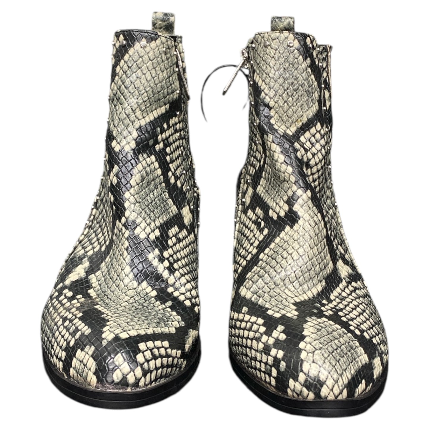 Boots Ankle Heels By Circus By Sam Edelman In Snakeskin Print, Size:8