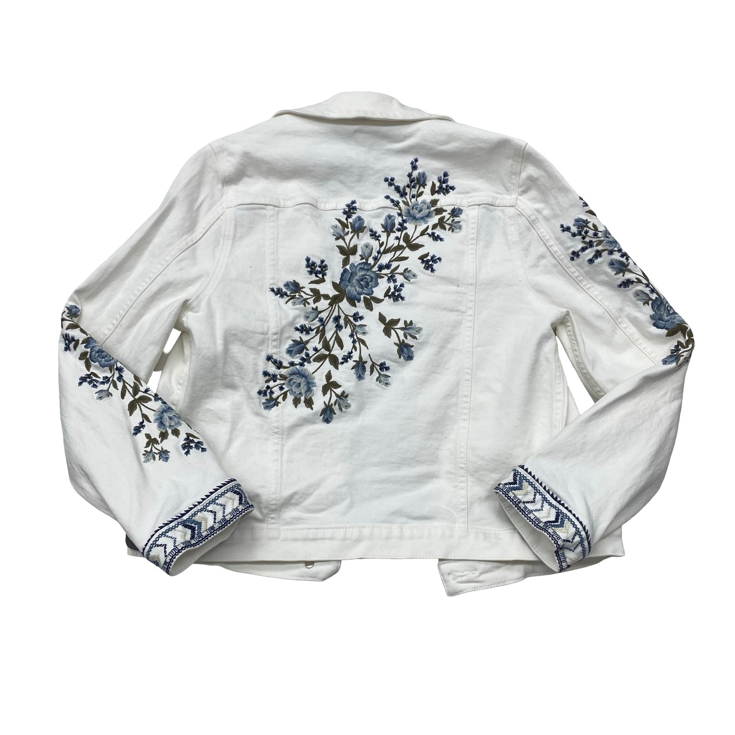 Jacket Denim By Driftwood In White, Size:M